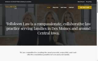 Tollakson Law of Johnston website