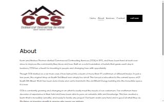 Commercial Contracting Services website