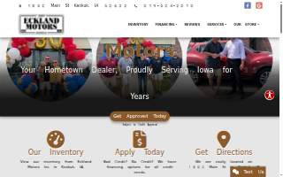 Eckland Motors, Inc. website