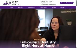 Keokuk Family Dentistry: Steven Sokolik DMD website