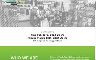 Powdertown Golf website