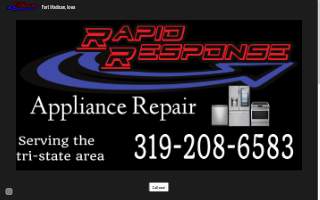 Rapid Response Appliance Repair website