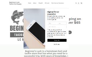 Beginners Luck Tackle And Supply website