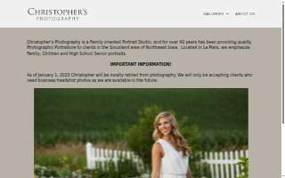 Christopher's Photography Ltd website