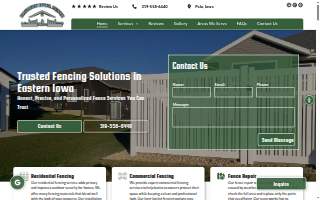Eastern Iowa Fence & More website