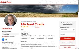 Michael Crank - State Farm Insurance Agent website