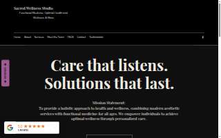 Sacred Wellness Studio LLC website