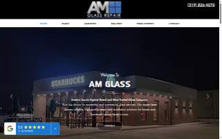 AM Glass Repair website