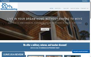 C.S. Home Remodeling website