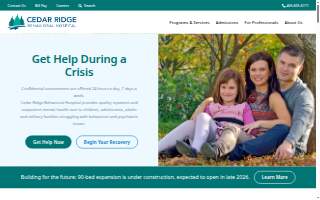 Cedar Ridge Distillery website