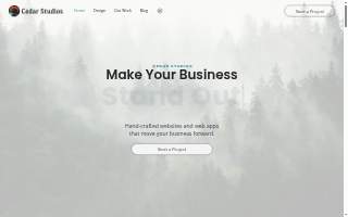 Cedar Studios Web Design website