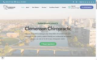 Clemenson Chiropractic website