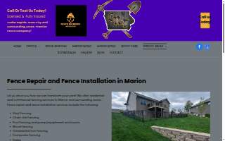 Corridor Residential Fencing Co. website