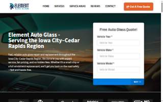 Element Auto Glass website