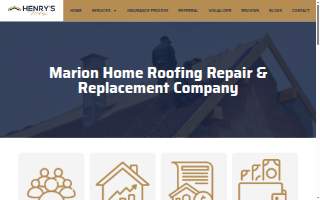 Henry's Roofing website