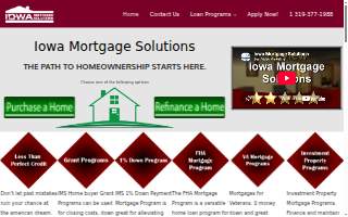 Iowa Mortgage Solutions website