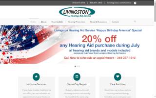 Livingston Hearing Aid Service website