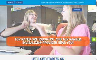Parks Orthodontics website