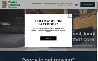 Porter Moving Company website