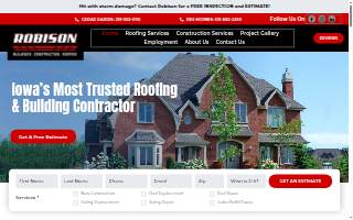 Robison Construction website