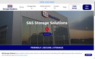 S&S Storage Solutions website