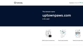 Uptown Paws website