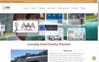 AAA Septic Service Inc. website