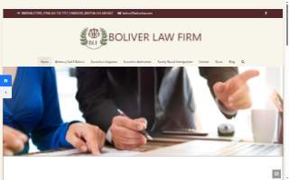 Boliver Law Firm website