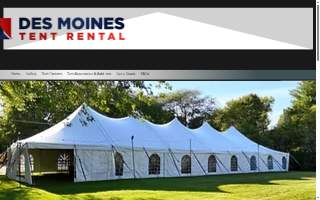 Des Moines Tent Rental website