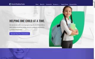 Growth Reading Center website