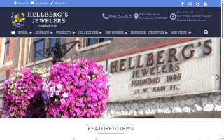 Hellberg's Jewelers website
