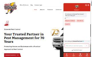 Schendel Pest Control of Marshalltown website