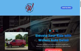 Waters Auto Detail website