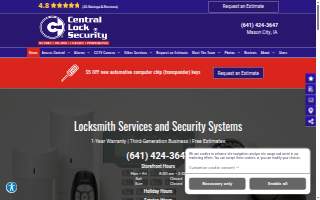 Central Lock Security website