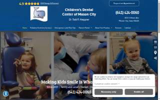Children's Dental Center Of Mason City website