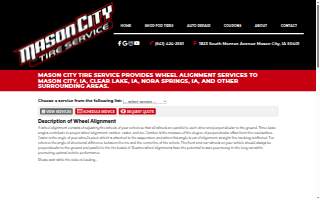 City Tire & Alignment website