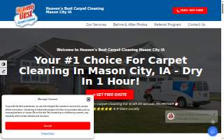 Heaven's Best Carpet Cleaning website