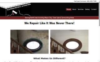 Illusion Drywall & Paint website
