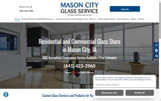 Mason City Glass Service website