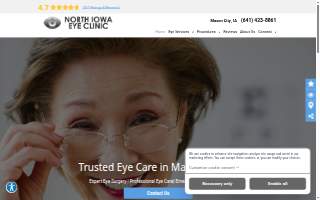 North Iowa Eye Clinic website