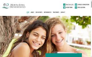 North Iowa Orthodontics website