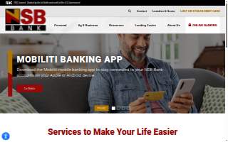 NSB Bank website