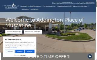 Addington Place of Muscatine website