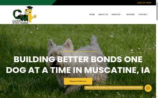 Cm Academy of Dog Training website