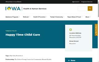 Happy Time Preschool & Child Care website