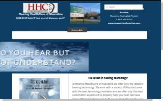 Hearing HealthCare of Muscatine website