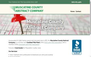 Muscatine County Abstract Co website
