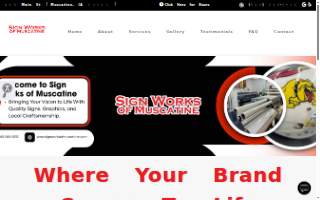 Sign Works of Muscatine website