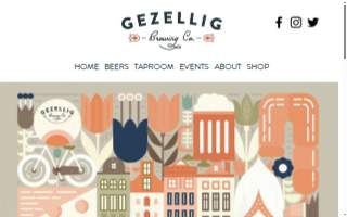 Gezellig Brewing Co website