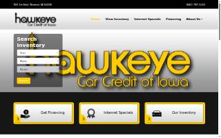 Hawkeye Car Credit website